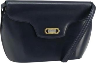 Bally Pre-owned Cross Body Bags, female, Blue, Size: ONE SIZE Pre-owned Leather Crossbody Bag