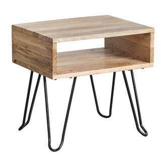 Sklum Pack De 2 Mesitas De Noche 45x35 Cm En Madera Reciclada Tital Sklum