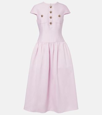 Self Portrait Taffeta midi dress
