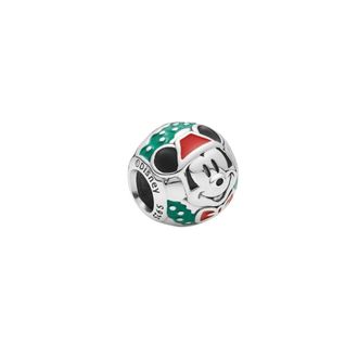 Pandora Accessoires, Dames, Veelkleurig, ONE Size, Mickey Santa Zilveren Bedel
