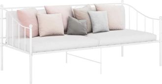vidaXL Telaio Divano Letto Bianco in Metallo 90x200 cm - Vidaxl