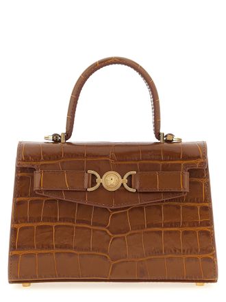 Versace Brown Calfskin Womens Handbag