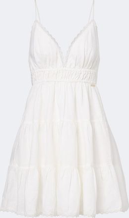 Melissa Odabash Dulcie crochet-trimmed minidress
