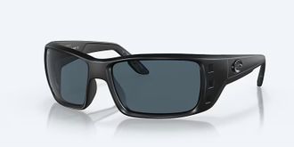 Costa Unisex Permit Polarized Sunglasses In Blackout Frame Gray