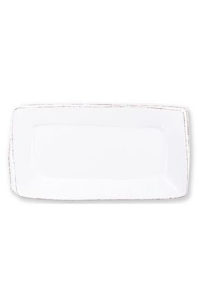 Vietri Lastra Rectangular Stoneware Platter in White at Nordstrom