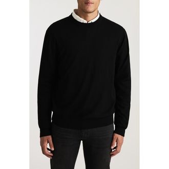 Mavi Harmony Wool Sweater in Black at Nordstrom, Size Xx-Large