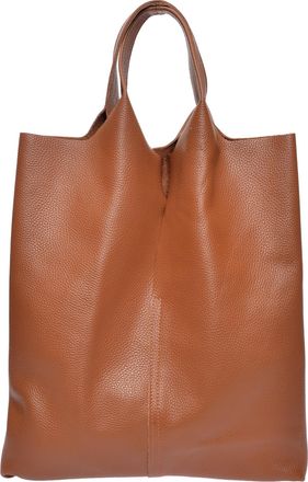 Anna Luchini Brown Rundleer Tas