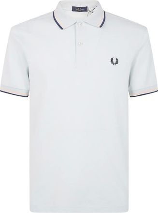 Fred Perry Polo con ricamo corona di alloro - Bianco