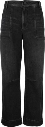 Kut from the Kloth Womens Ashton Wide Leg Barrel Jean In Grinning