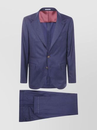 Brunello Cucinelli virgin wool single breasted suit