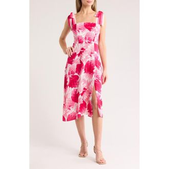 Trina Turk Jolie Tie Strap Midi Dress in Flower Child at Nordstrom Rack, Size 14