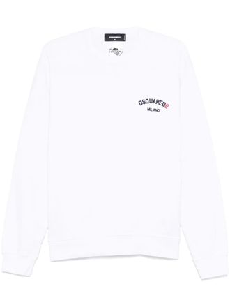 Dsquared2 rubberised-logo sweatshirt - White