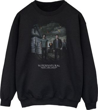 SuperNatural Absolute Cult Supernatural Mens Meteor Shower Sweatshirt XXX-Large Black