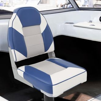 vidaXL Silla De Barco Con Respaldo Alto Plegable 39x43x58 Cm Vidaxl