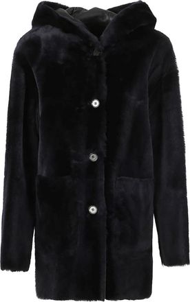 Arma Faux Fur & Shearling Jassen - Dames - Jassen - Blauw - L - Jassen