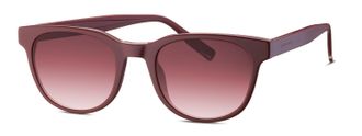 Tom Tailor Sonnenbrille TOM TAILOR Modell 676018, Damen, rot, leicht gl&auml;nzend, Sonnenbrillen Sonnenbrille, Form Karree/Soft, Logoschriftzug auf B&uuml;gel, Kunststoff