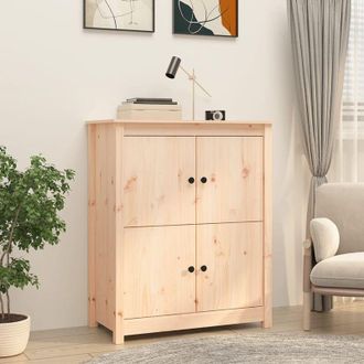 vidaXL Credenza 83x41,5x100 cm in Legno Massello di Pino vidaXL