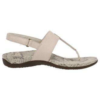 Vionic Rest Tala Leather Womens Hook and loop Sandals - Cream - Size:UK 6.5