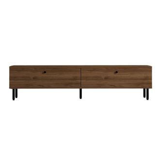 Calicosy Mueble de tv con 2 abatibles en acabado nogal