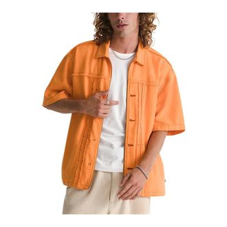 Vans Overhemden, Heren, Oranje, XL, Katoen, OTW Double Edge Shirt