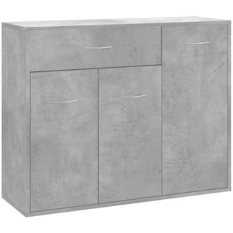 vidaXL Sideboard Concrete Grey 88x30x70 cm Engineered Wood Vidaxl