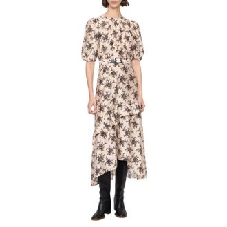 Sea New York Joan Short Sleeve Dress In Cream
