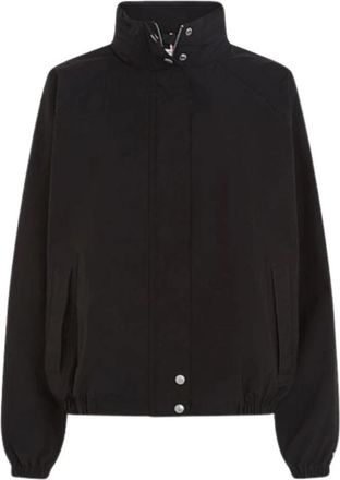 Tommy Hilfiger Oversized Waterafstotende Regatta Jas - Dames - Zomerjassen - Zwart - S - Polyester - Jassen