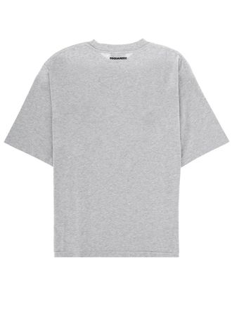 Dsquared2 Printed Cotton T-Shirt - Gray