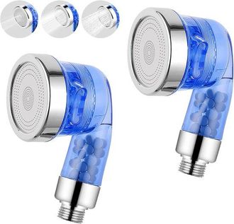 OEM 2 Boquillas Pulverizadoras De Champ&uacute; Azules - Con Filtro - 3 Ajustes - Alta Presi&oacute;n - Para Lavabos De Peluquer&iacute;a