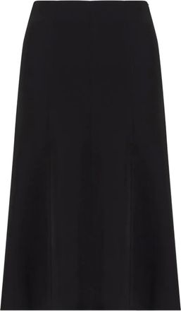 Giorgio Armani Midi-rok met vlakken - Zwart