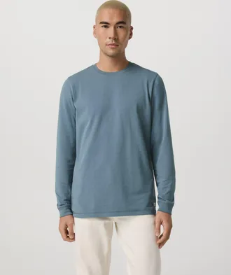 Vuori Clothing Long Sleeve Tuvalu Tee | Abyss | Medium