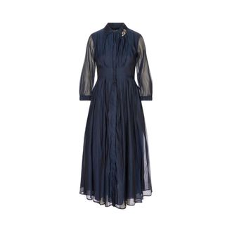 Max Mara Stmvetro - Dames - Jurken - Blauw - Maat: XS