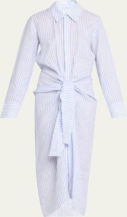 A.L.C. Mila Stripe Linen Shirtdress