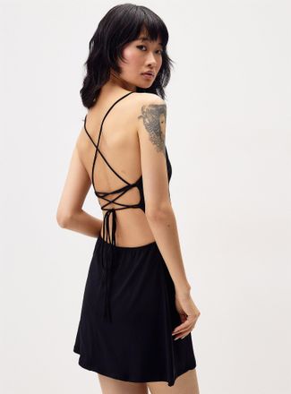 Twik Womens Laced back skate minidress