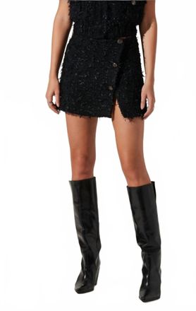 Astr Pedrine Skirt In Black