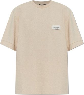 Jacquemus T-shirt in cotone Montaigne - - Tops - Donna - Beige - 2XS