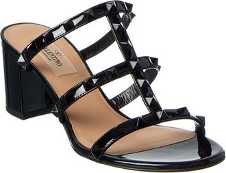 Valentino Rockstud Caged 60 Patent Sandal