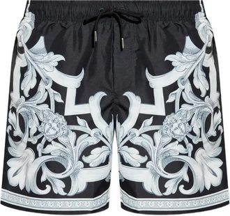 Versace Barocco-Print Swim Shorts - Mens - Polyester