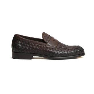Doucal's Loafers, male, Brown, Size: 8 1/2 US Woven Loafer