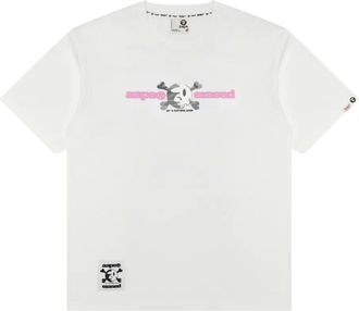 Aape By A Bathing Ape T-shirt con stampa teschio - Bianco