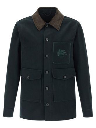 Etro Green Embroidered Jacket