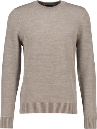 Maerz IQ Wool Ronde Hals Trui - Heren - Ronde hals truien - Beige - XL - Wol - Truien & Vesten