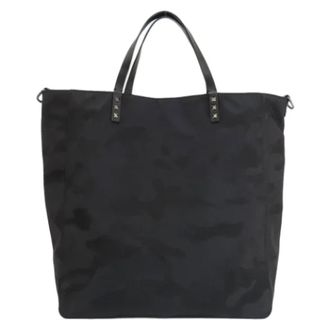 Valentino Pre-owned Tote Bags, female, Black, Size: ONE SIZE Pre-owned Nylon totes