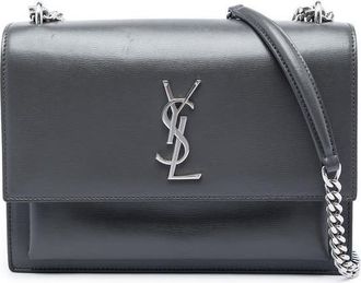 Saint Laurent Pre-owned Saint Laurent Medium Calfskin Monogram Sunset Crossbody Ladies L7RE0FRUMXBULU2D