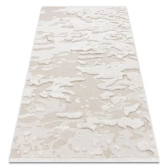 RugsX Rugsx - Alfombra Eco Sisal Moroc 22331 Abstra&ccedil;&atilde;o Boho Franjas - Estructural Beige / Crema Beige 117x170 Cm