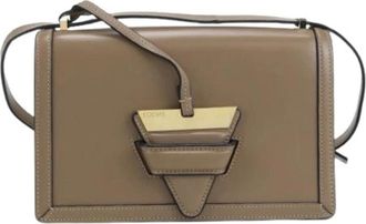 Loewe Pre-owned Cross Body Bags, female, Brown, Size: ONE SIZE Pre-owned Barcelona Shoulder Bag