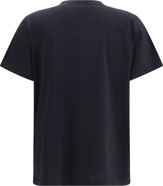 Ganni Womens Banana Cotton T-Shirt Phantom T-Shirts And Polos