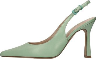 Roberto Festa Milano Leren Slingback Pumps - Dames - Pumps - Groen - 37 EU - Leer - Schoenen