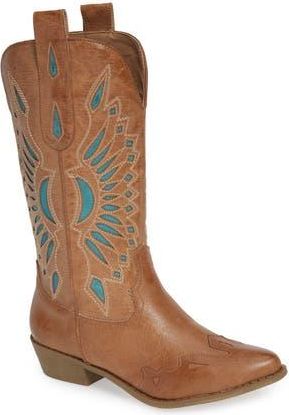 Matisse Footwear Bandera Boot in Tan/Turquoise at Nordstrom Rack, Size 9.5