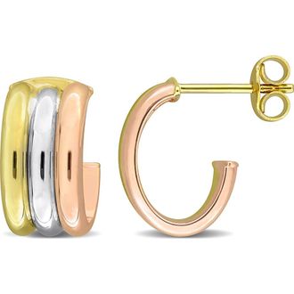 Delmar Triple C Hoop Earrings in Multi-Color at Nordstrom Rack